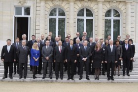 Participants of the Ministerial conference â€˜Building a 2020 Vision for South East Europeâ€™, held in Paris, France on 24 November 2011. (Photo: Courtesy of OECD)
